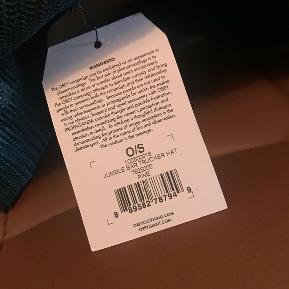 OBEY SNAPBACK HAT SKATEBOARD HEADWEAR Pine GREEN C - Picture 2 of 4